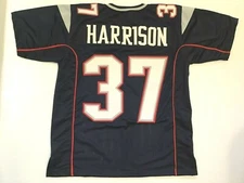 UNSIGNED CUSTOM Sewn Stitched Rodney Harrison Blue Jersey - M, L, XL, 2XL