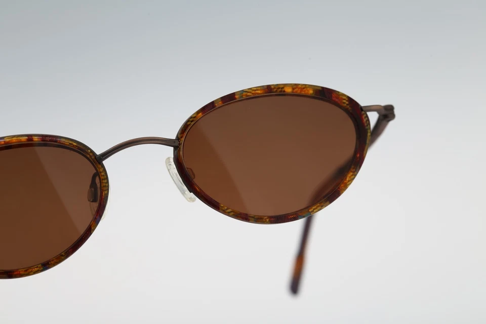 Очки солнцезащитные Robert Rudger 2275 263 4M винтажные 90-е бронзовые и черепаховые кошачий глаз новые из старых запасов - Изображение 4 из 4