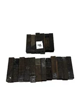 18 Pcs Gaboon Ebony Turning Blanks 1x1x4 Lumber Wood Blocks - Free US Shipping