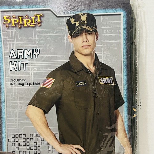Mens Army Kit Costume Size Adult X-Large Spirit Halloween - 第 2/5 張圖片