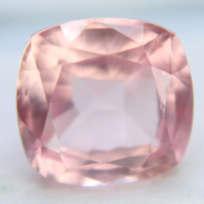 8+ Ct Certified Loose Gemstone Cushion Shape Natural Padparadscha Sapphire