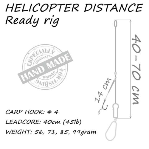Komplett Karpfen Montage Kit HELICOPTER RIG SUPER CARP Ready Heli Helikopter Set - Bild 5 von 13