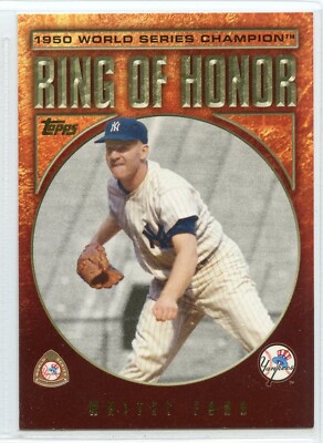 2009 Topps Baseball Ring Of Honor - #RH2 - Whitey Ford - New York Yankees