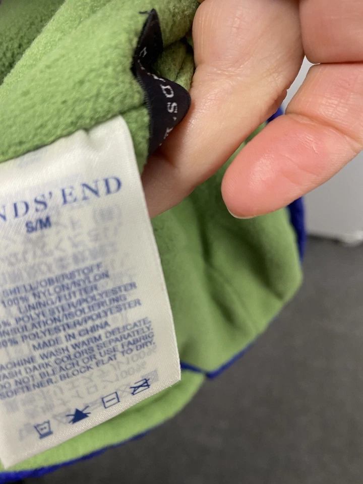 Lands End Kids Hat Primaloft S/M Blue Green - Imagem 4 de 4