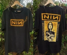 Nine Inch Nails Band Tour Black Short Sleeve 2 Side Unisex T-shirt