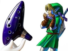 Zelda Ocarina with Song Book (Songs From the Legend of Zelda) 12 Hole Alto C ...