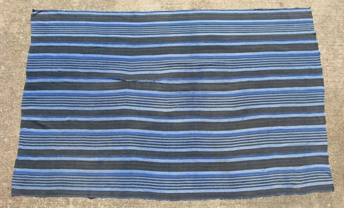 Vintage African indigo cloth Mossi People Burkina Faso cotton 34x52in #11714S