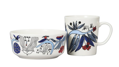 Arabia Puutarhurit Gardeners Blue Bowl 13 cm - Picture 2 of 4