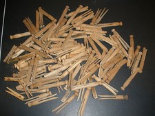 111 vintage wooden clothes pins different styles