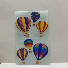Mrs. Grossman's Vintage 1999 Stickers HOT AIR BALLOONS  1-4x6.5” Sheet