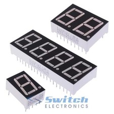 7 Seven Segment LED Display 0.56" Common Anode or Cathode - Red Blue Green White