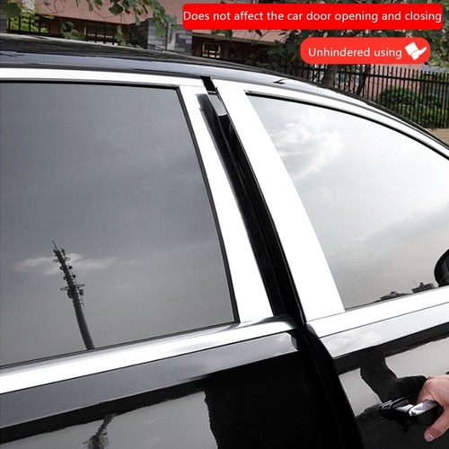 6x Stainless Car Window B C Pillar Post Cover For Mercedes Benz S W223 2021-2024 - Picture 9 of 12