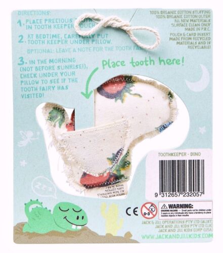 NEW Jack N Jill Tooth Keepers Fairy Bag Pouch Pillow Purse Kids Cotton Organic - Picture 9 of 16