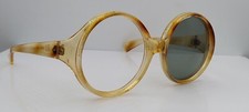 Vintage Cool-Ray Social Eyes Brown Translucent Round Sunglasses FRAMES ONLY
