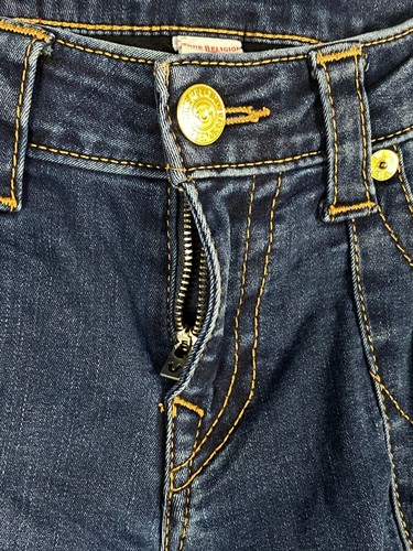 True Religion JENNIE CURVY Womens 24 Mid Rise Skinny Jeans Blue Denim W23 L28 - Picture 2 of 15