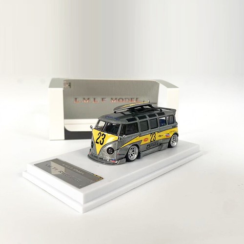 LMLF 1:64 T1 Kombi Bus Wide Body Alloy Vehicle Model Car Raw Silver Flash No.23