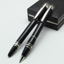 Luxury M-BMetal Rollerball Ballpoint Fountain Pen Star Classic Silver Clip