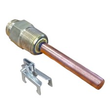 Aquastat Well with Clamp 3/4" Pipe x 3" Copper Length Repl for Honeywell 121371B
