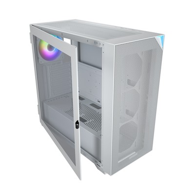 Vetroo AL800 White Mesh E-ATX Full Tower PC Gaming Case w/ 1x ARGB 120mm Fan