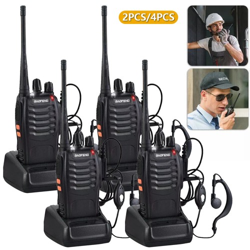 2x Baofeng Walkie Talkie BF-88E Radiotelefony Zestaw radiotelefonów ręcznych 16 kanałów 5KM - Zdjęcie 4 z 22