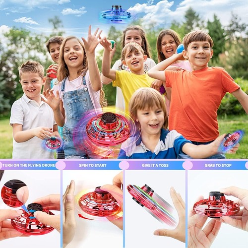 Flying Fidget Spinner Drone Ball UFO Stress Focus Hand Fun Toy LED Kids & Adults - 第 35/44 張圖片