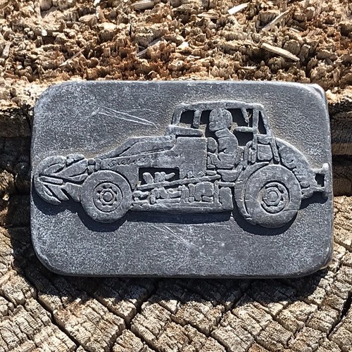 Vintage Rennwagen Dirt Track Drag Buggy Gürtelschnalle *Hit Line USA 🙂 🙂 - Bild 9 von 9