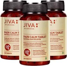 3 x Jiva Pain Calm Tablets 120tab Herbal Ayurvedic Body Pain Wellness