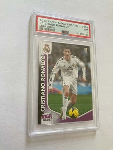 2014-15 Panini Megacracks MGK La Liga #251 Cristiano Ronaldo Real Madrid PSA 7 - Picture 4 of 23