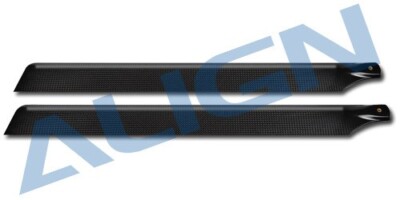 Align Trex 500E /DFC Extreme 3D 425 Carbon Fiber Blades- Black HD420K