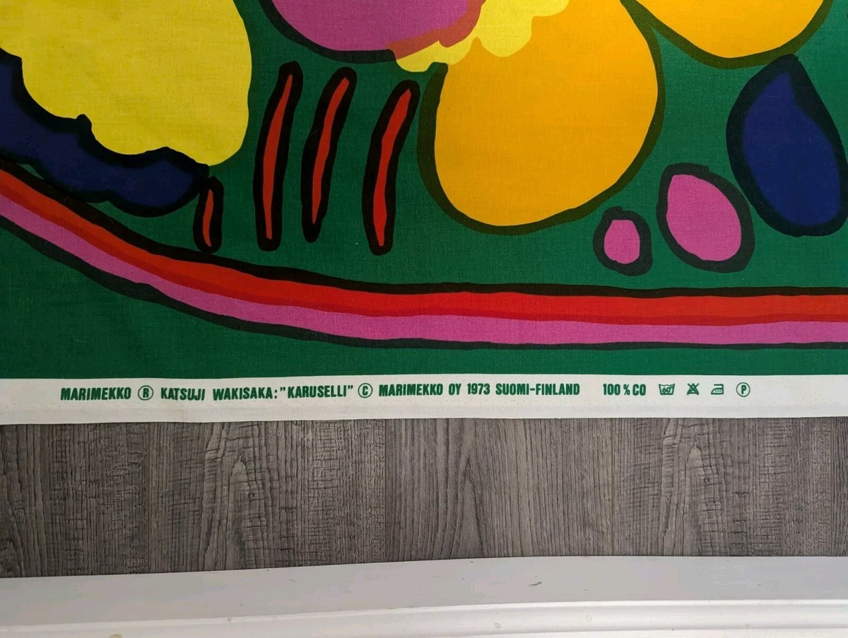 Vintage MCM Marimekko Fabric 1973 KATSUJI WAKISAKA: