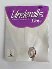 Vintage Underalls Dots Pantyhose  Panties Style 370 Buff Sizes C-D boxA 