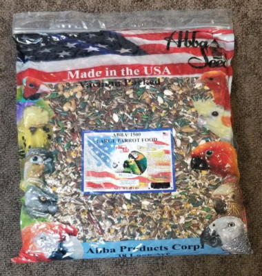 15 LBS VACUUM PACKED BAG OF ABBA 1500 PARROT FOOD