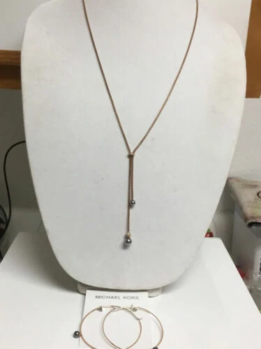 Серьги Michael Kors с имитацией жемчуга модные