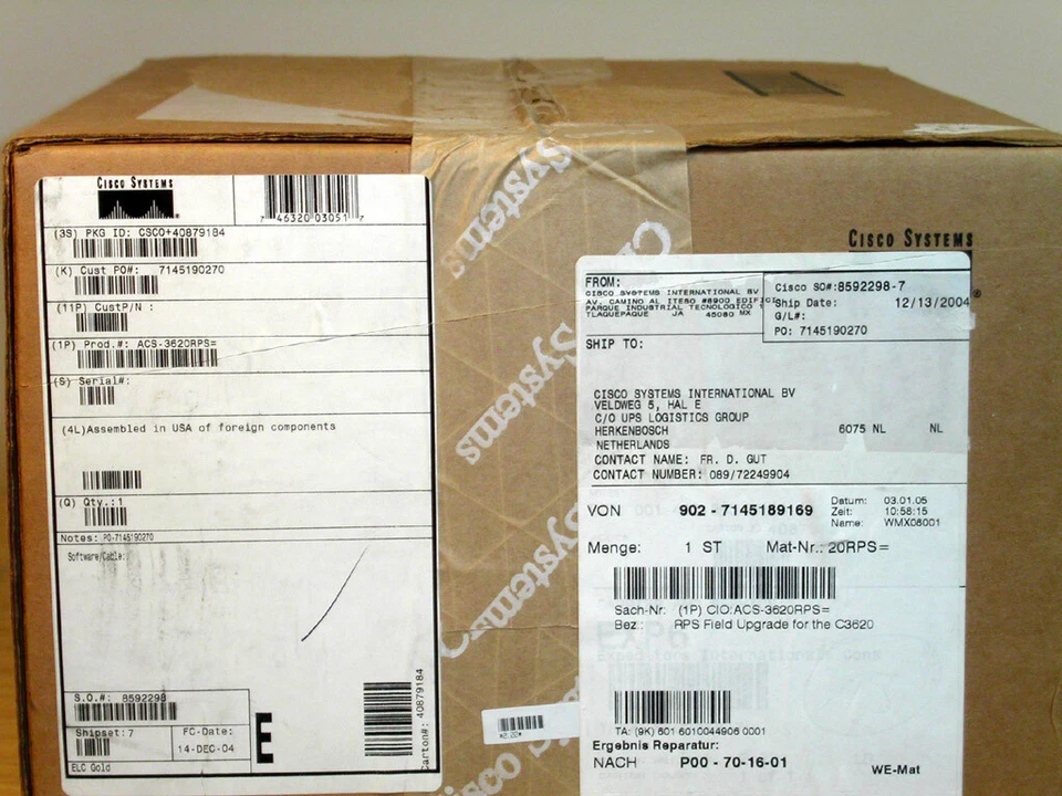 Cisco ACS-3620RPS Redundant Power Supply Upgrade Card