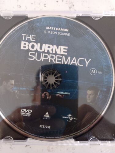 The Bourne Supremacy (DVD, 2004) Universal Studios Rating MA15+ with Matt Damon - Picture 1 of 1