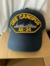 New US Navy USN Ship baseball hat/cap USS CANOPUS AS-34 MILITARY VIETNAM war