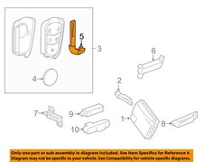 GM OEM 14-25 ATS Electrical Keyless Entry Components-Key 22984994