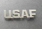USAF US Air Force U.S.A.F. Script Lapel Pin Badge 1.5 inches
