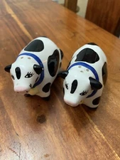 COWS Salt & Pepper Shakers Coco Dowley Ceramic  Salt & Pepper Shakers (MA)