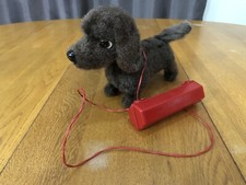 VINTAGE 1960s BATTERY OPERATED FUZZY PUPPY DOG JAPAN TOY REPAIR/PARTS/DISPLAY