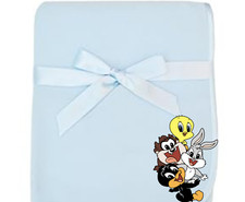 Cute Handmade Personalized Looney Tunes Inspired Soft Fleece Baby Blanket 30x30