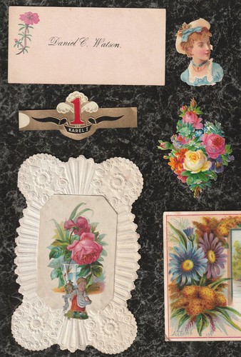 Lote 10 efímeros de papel de la época victoriana y vintage para diarios basura álbumes de recortes arte + - Imagen 2 de 5