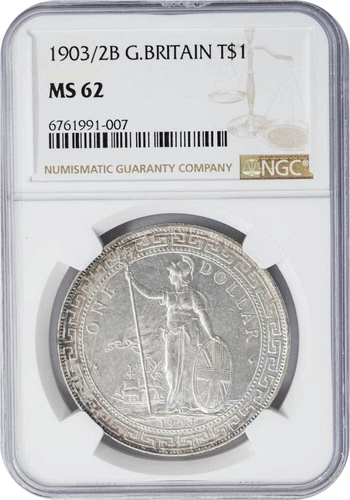 1903/2B Great Britain Trade Dollar $ MS62 NGC 949257-6