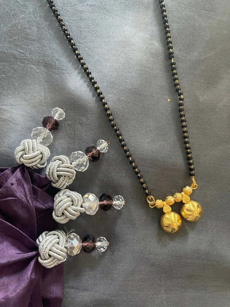 Nityakshi Traditional Indian Style Gold Plated Mangalsutra for