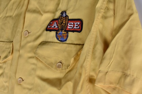Antigua Camisa Original JI Estuche Distribuidor Uniforme Antiguo Abe Eagle Raro Tractor Letrero IN - Imagen 12 de 18