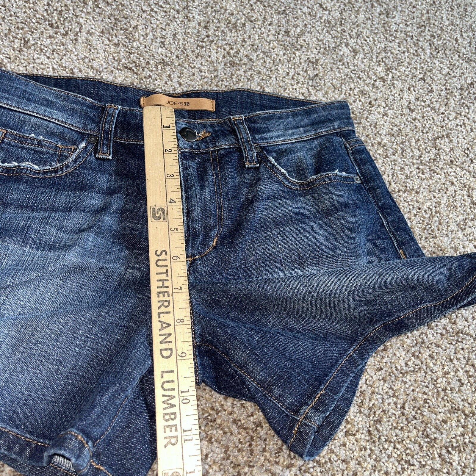Joes Joe’s Jeans Shorts Size 26 (waist 30) Denim Blue Mid Rise Pockets Stretch - View 5