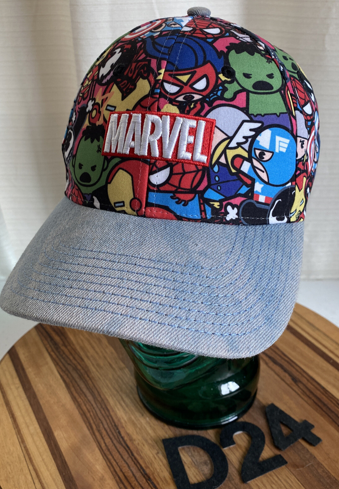 MARVEL COMICS HAT MULTI COLORED STRAPBACK ADJUSTABLE VGC D24 | eBay