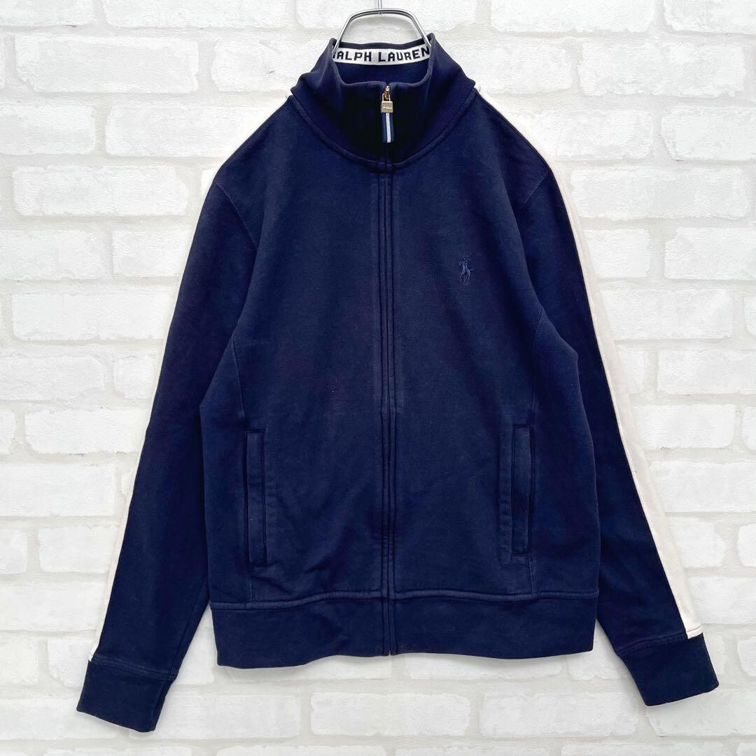 Polo Ralph Lauren Track Top Felpa Logo Ricamo Pony Navy M so