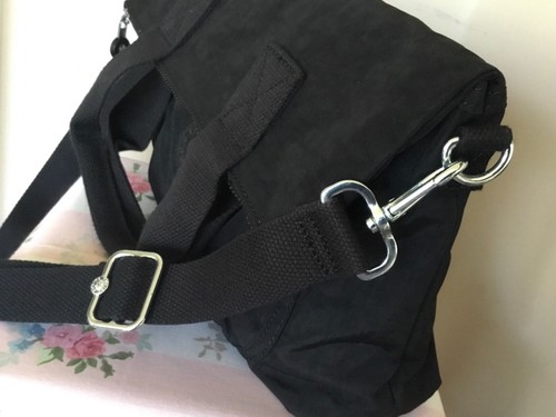 Kipling ELEVA Crossbody/shoulder/Tote bag BlackTonal Lightweight Convertible NWT - Picture 5 of 8