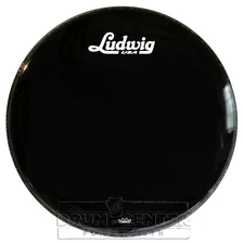 Ludwig Ebony Bass Drum Resonant Head 24" w/Script Logo